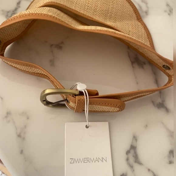 Zimmermann Raffia Stripe visor - Picture 2 of 5